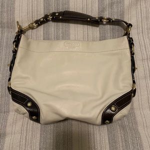 Cream coach bag